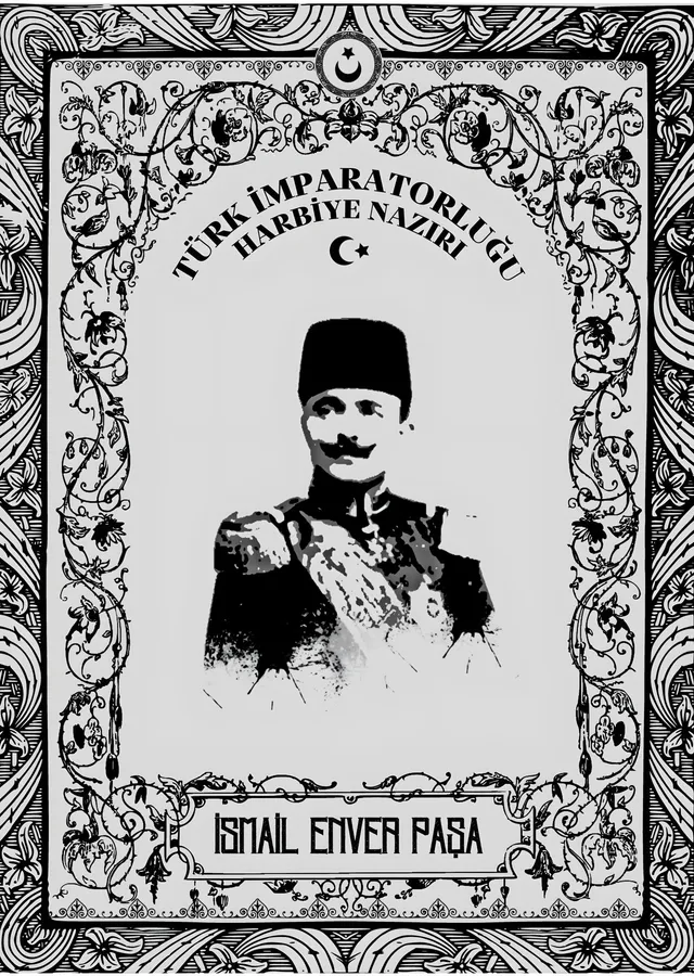 İsmail Enver Paşa - Harbiye Nazırı metal tablo