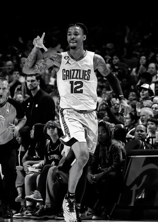 Ja Morant: Grizzlies Sahasında metal tablo
