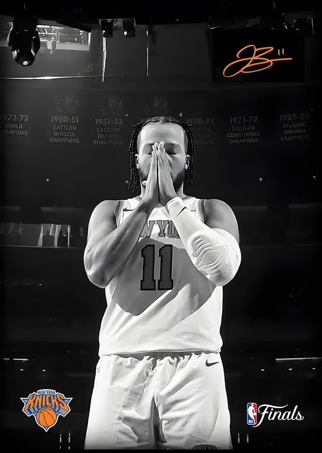 Jalen Brunson - New York Knicks metal tablo