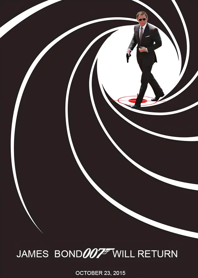 James Bond Will Return metal tablo