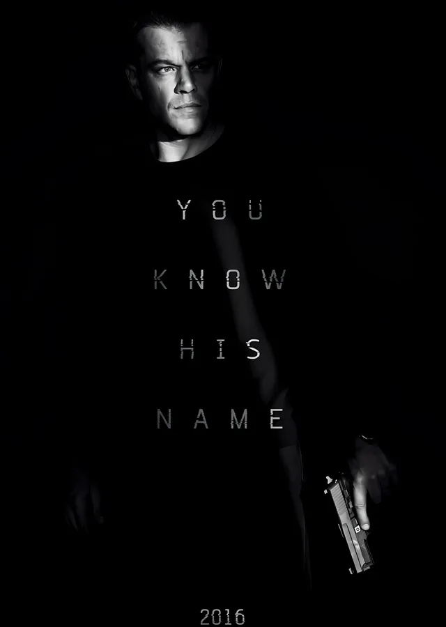 Jason Bourne You Know His Name metal tablo