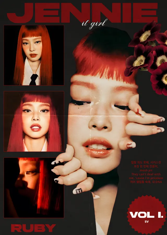 Jennie - Ruby Vol. I metal tablo