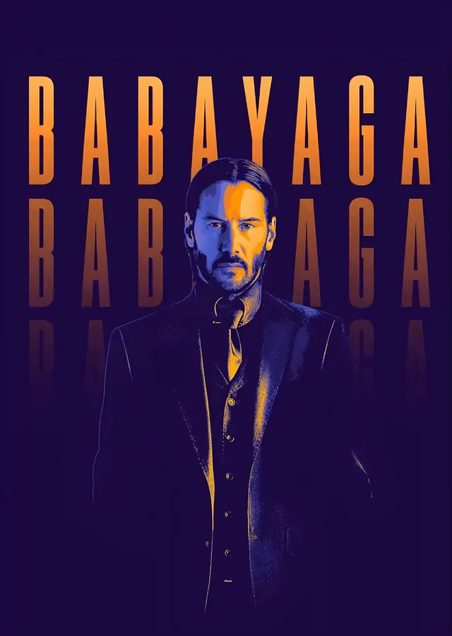 John Wick: Mor Babayaga Afişi metal tablo