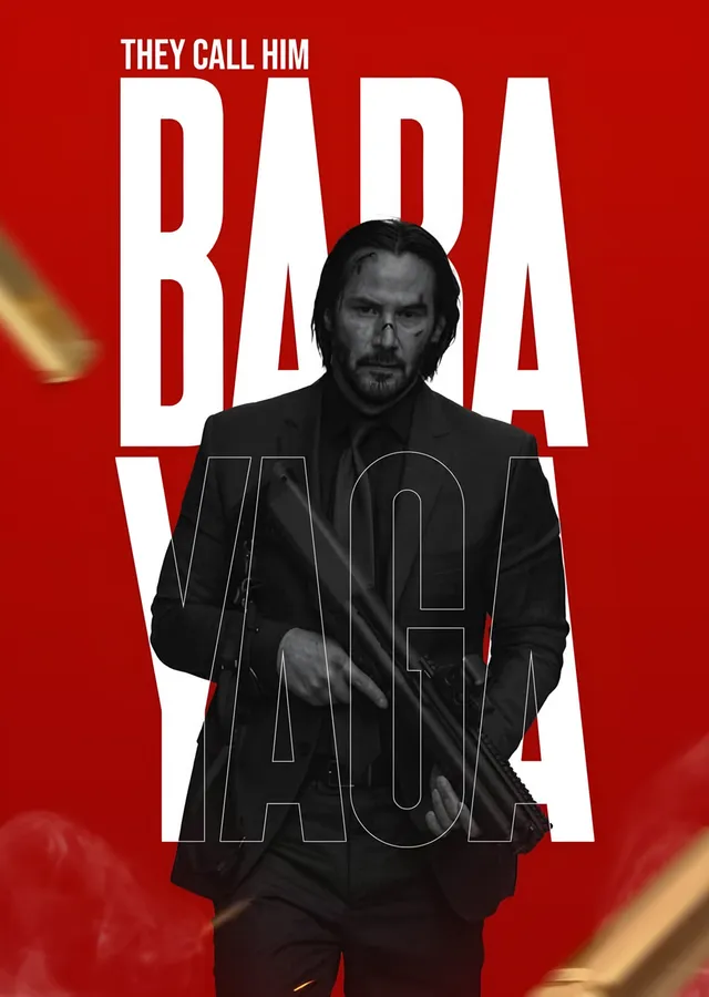 John Wick: They Call Him Baba Yaga metal tablo