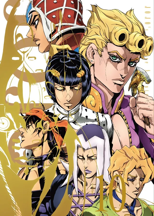 JoJo's Bizarre Adventure: Altın Rüzgar Kadrosu metal tablo