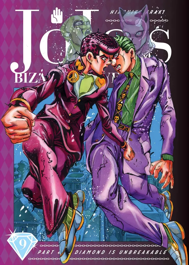 JoJo's Bizarre Adventure: Diamond Is Unbreakable Cilt 9 metal tablo