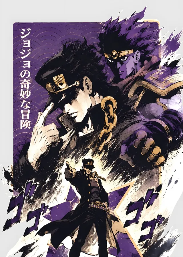 JoJo's Bizarre Adventure: Jotaro ve Star Platinum metal tablo