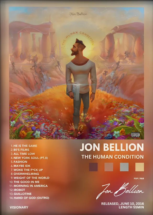 Jon Bellion: The Human Condition metal tablo