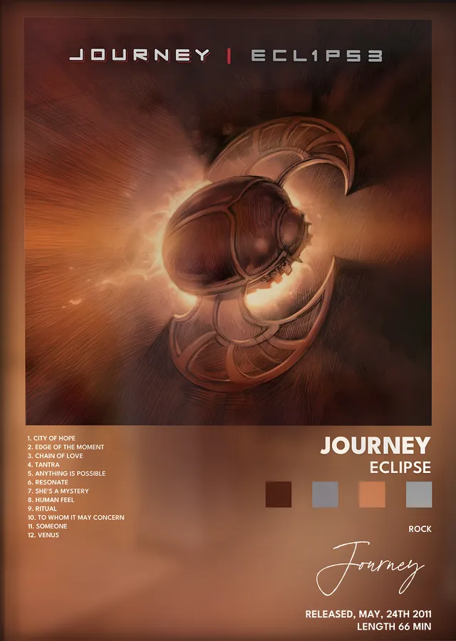 Journey: Eclipse metal tablo