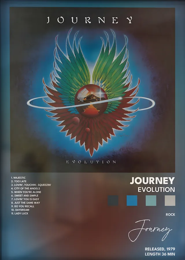 Journey: Evolution metal tablo