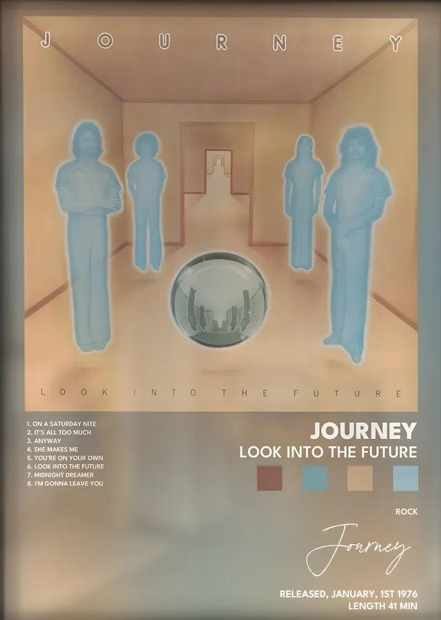 Journey: Look into the Future metal tablo
