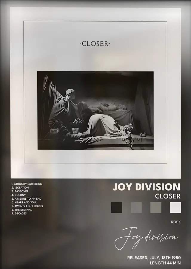 Joy Division: Closer metal tablo