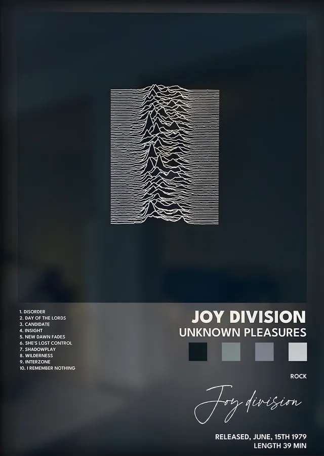 Joy Division: Unknown Pleasures metal tablo