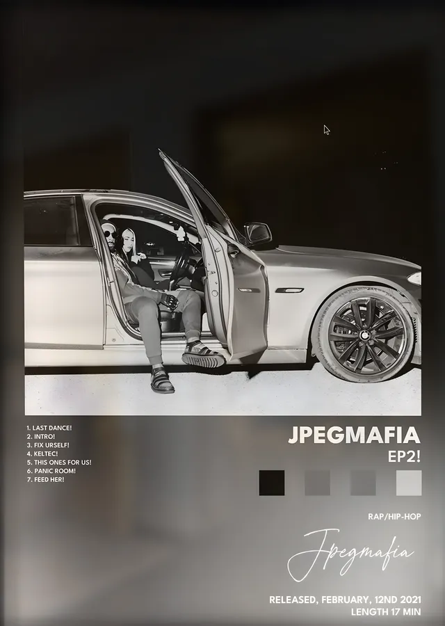 JPEGMAFIA: EP2! metal tablo