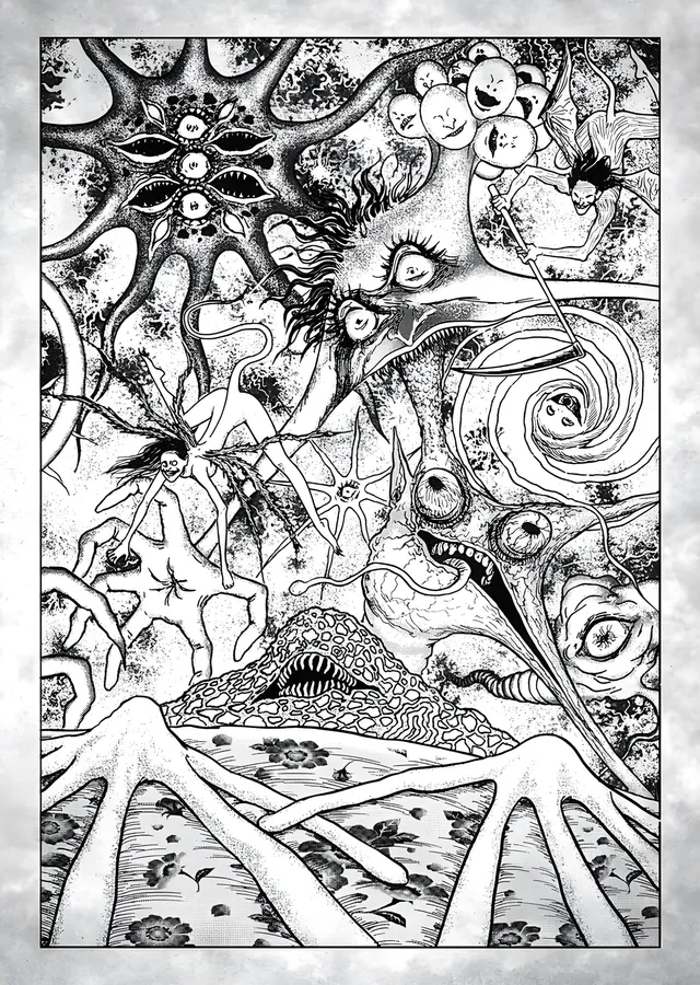 Junji Ito - Grotesk Senfoni metal tablo