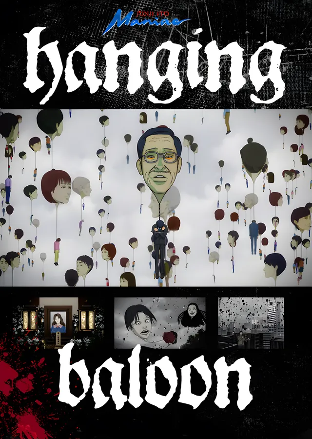 Junji Ito - Hanging Balloons metal tablo