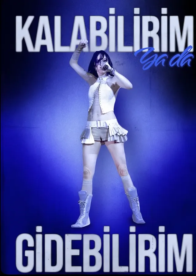 Kalabilirim Gidebilirim metal tablo