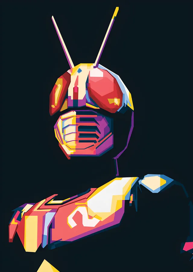 Kamen Rider Black RX Minimal metal tablo