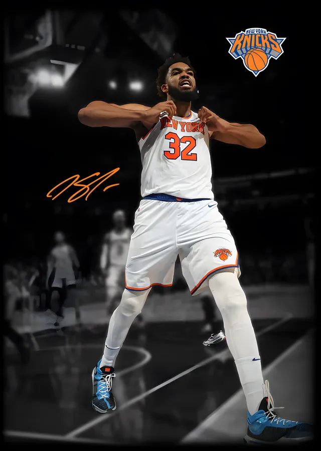 Karl-Anthony Towns - New York Knicks metal tablo