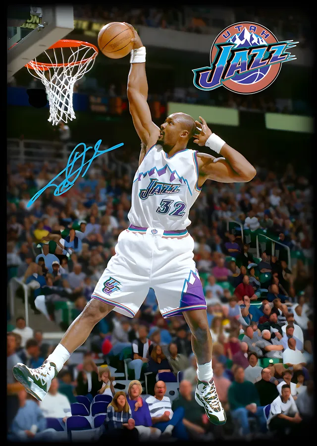 Karl Malone - Jazz Smacı metal tablo