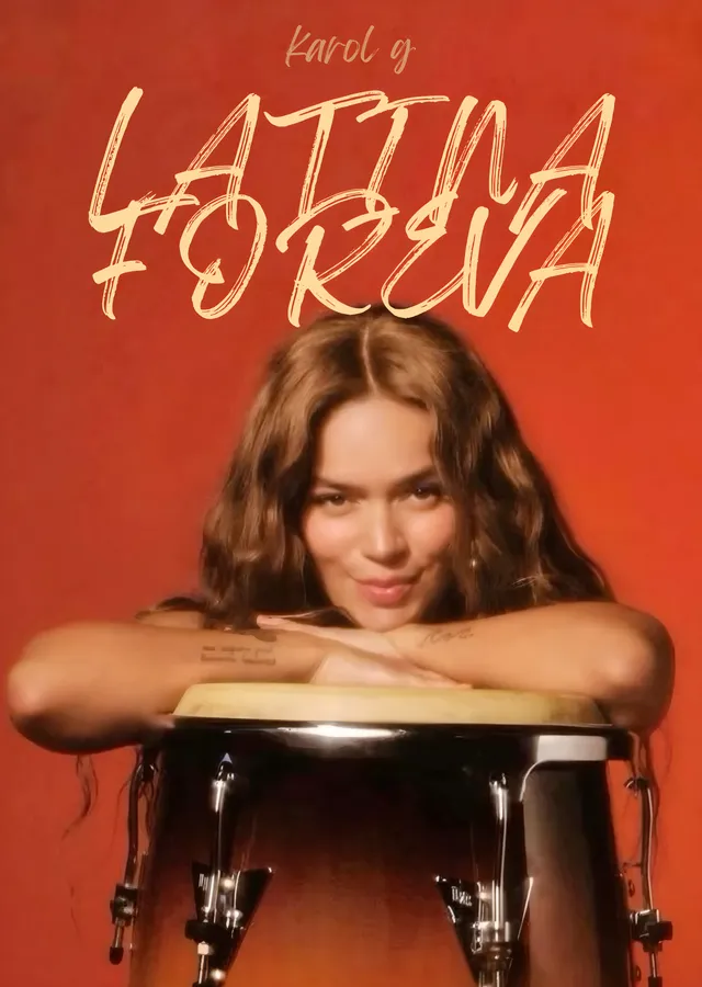 KAROL G - Latina Foreva metal tablo