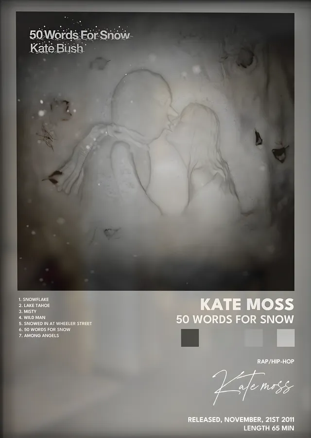 Kate Bush: 50 Words for Snow metal tablo