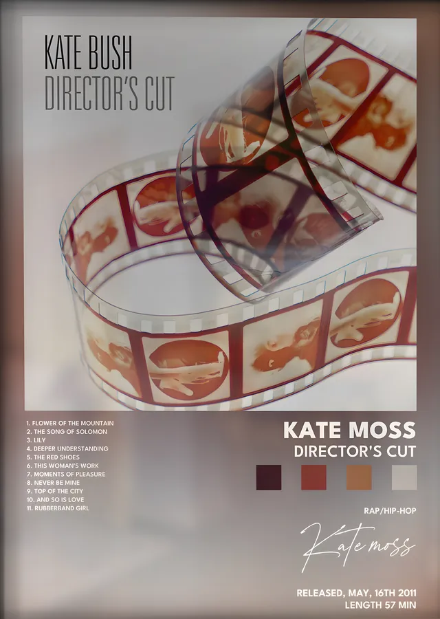 Kate Bush: Director's Cut metal tablo