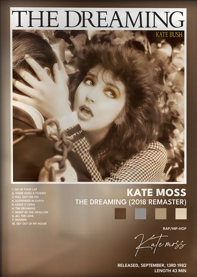Kate Bush: The Dreaming (2018 Remaster) metal tablo