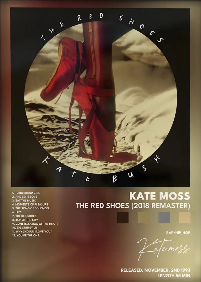Kate Bush: The Red Shoes (2018 Remaster) metal tablo