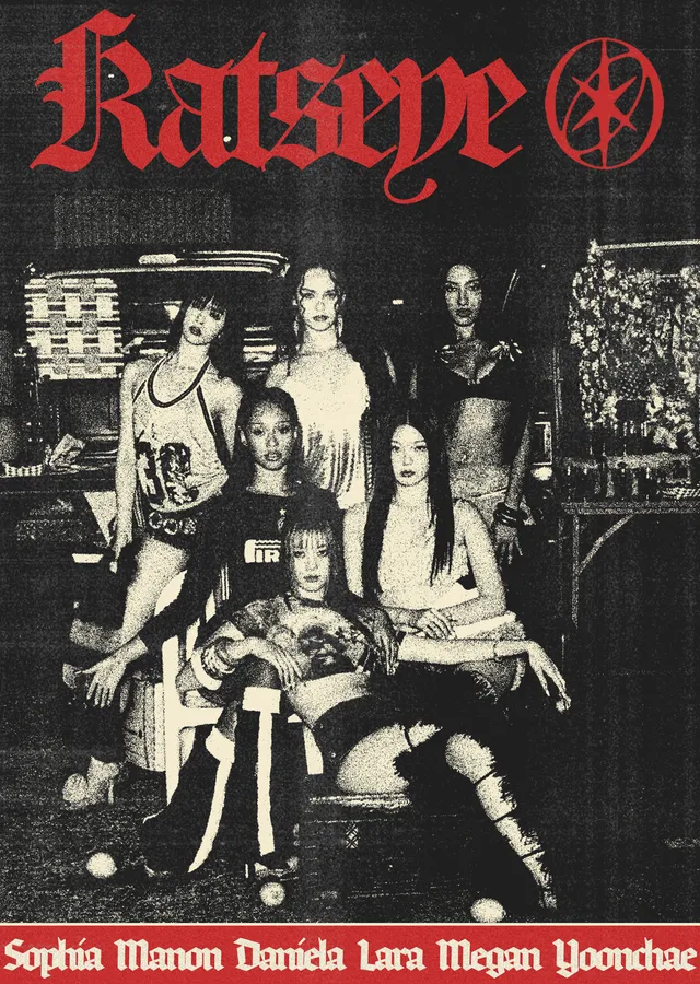 KATSEYE - Gotik Afiş metal tablo