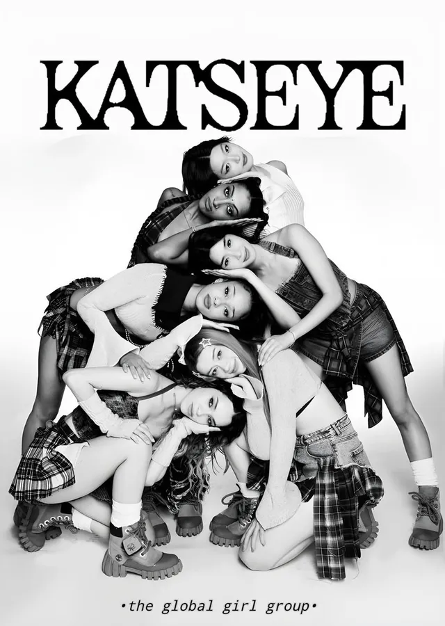KATSEYE - The Global Girl Group metal tablo