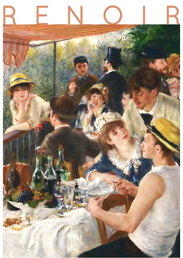 Kayıkçıların Öğle Yemeği - Pierre-Auguste Renoir metal tablo