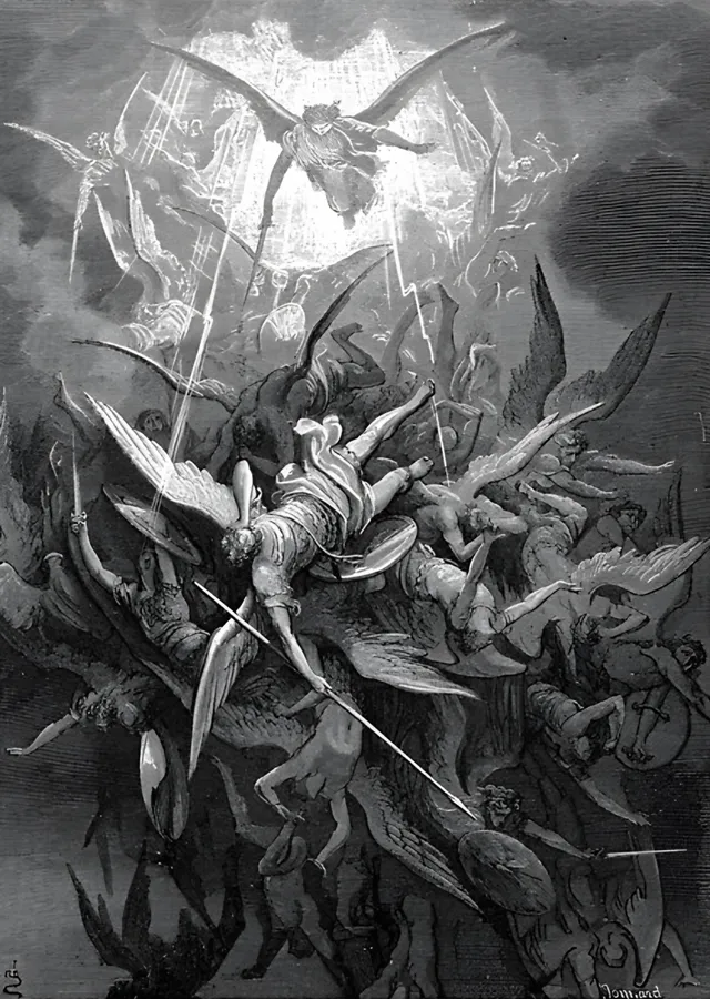 Kayıp Cennet - Gustave Doré metal tablo