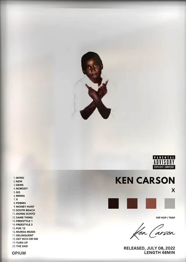Ken Carson: X metal tablo