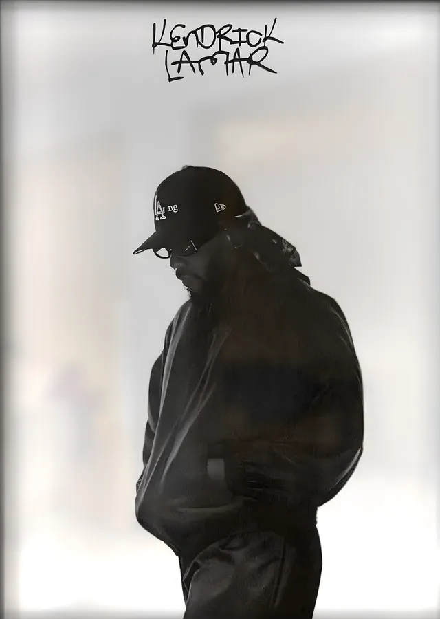 Kendrick Lamar: Silüet metal tablo