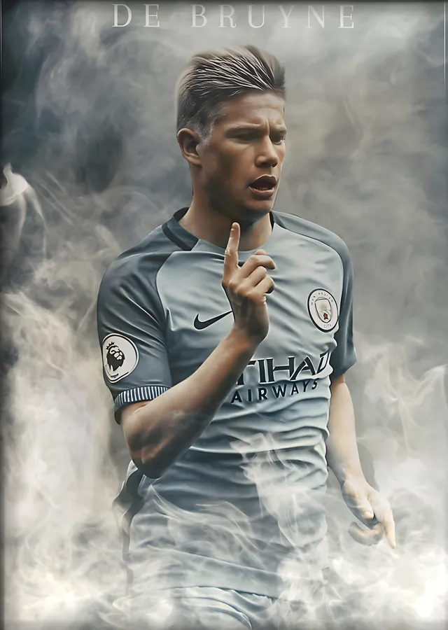 Kevin De Bruyne: Duman metal tablo