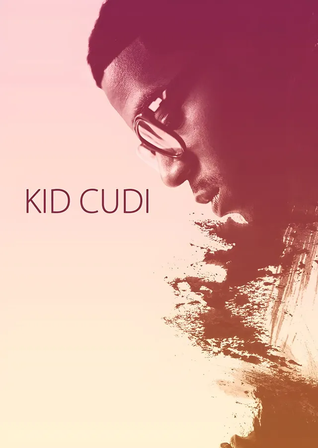 Kid Cudi - Pembe Gradyan Profil metal tablo