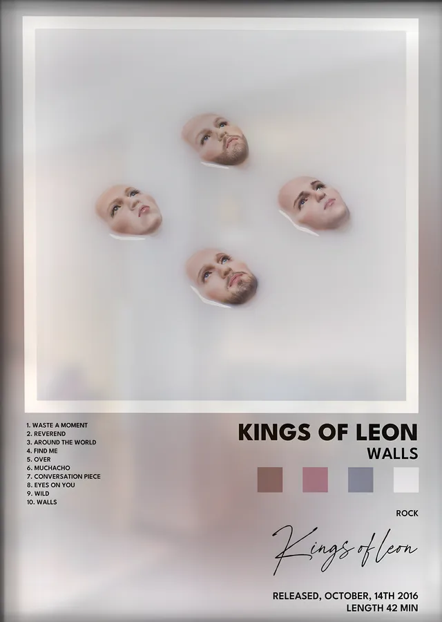 Kings of Leon: WALLS metal tablo