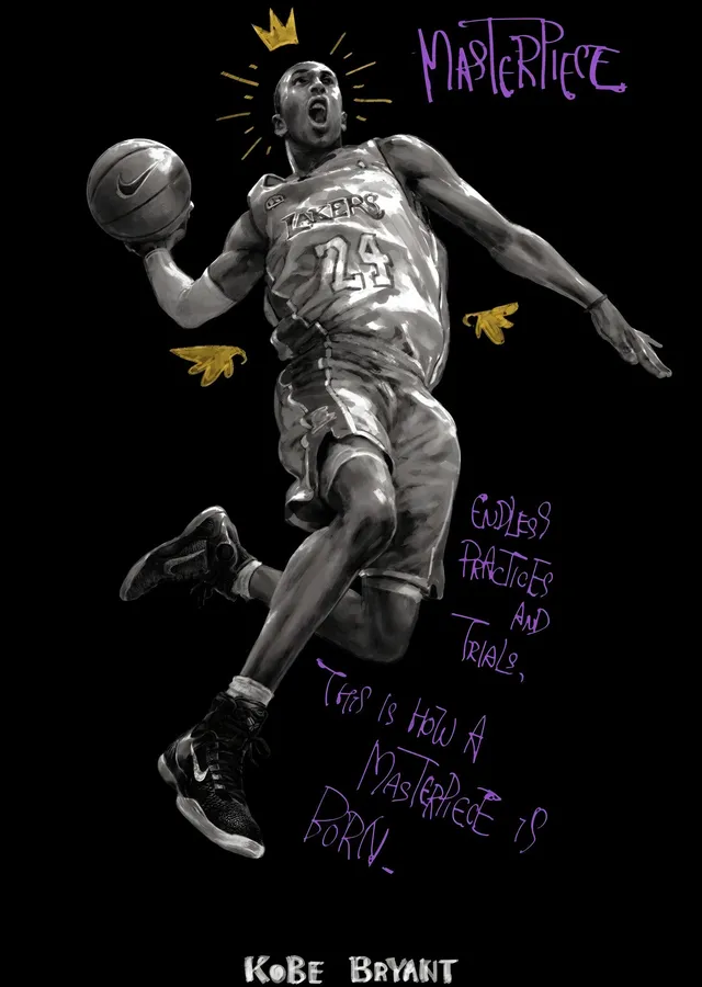 Kobe Bryant: Masterpiece metal tablo