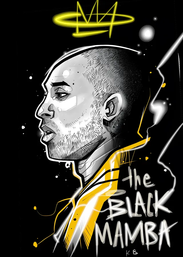 Kobe Bryant: The Black Mamba metal tablo
