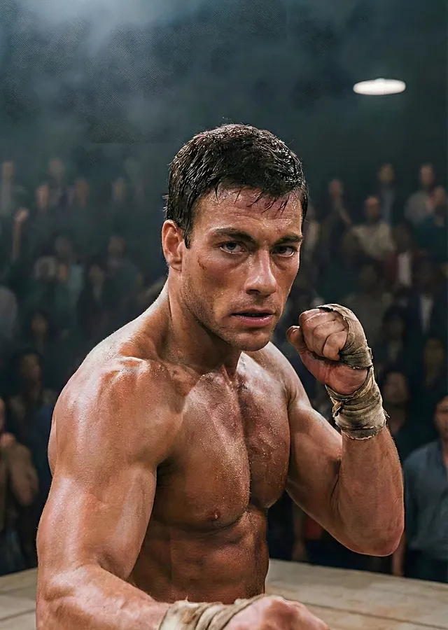 Kumite: Ringde Van Damme metal tablo