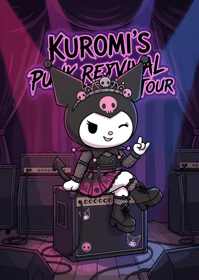 Kuromi: Punk Sahnesinde Amfi Üstünde metal tablo