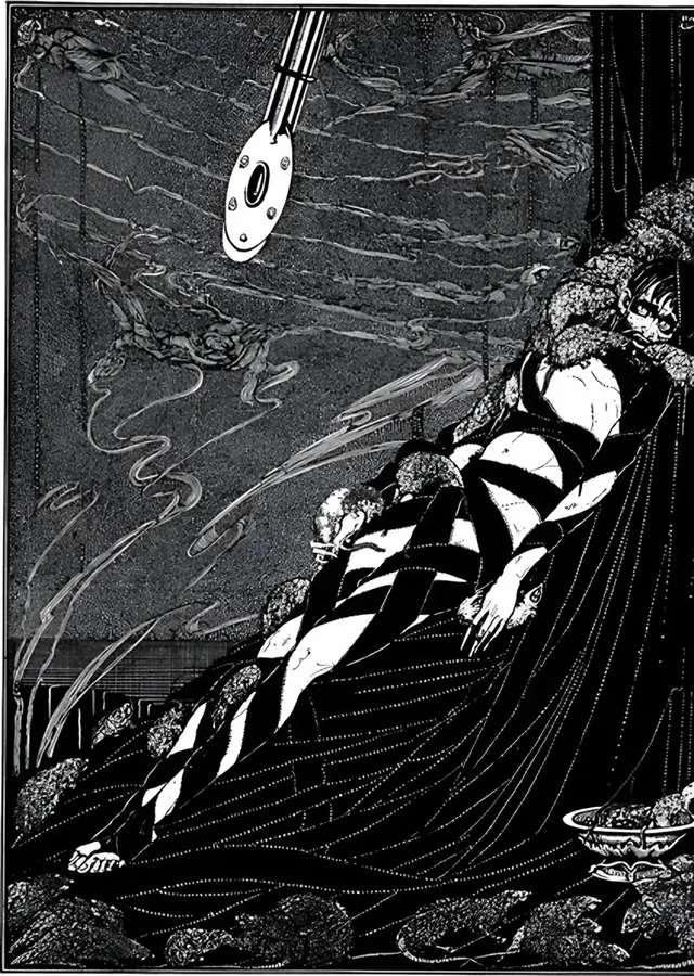 Kuyu ve Sarkaç - Harry Clarke metal tablo