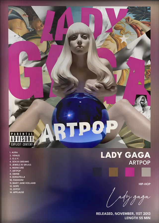 Lady Gaga: Artpop metal tablo