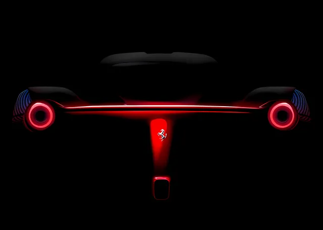 LaFerrari Aperta - Karanlıkta Stop Lambaları metal tablo