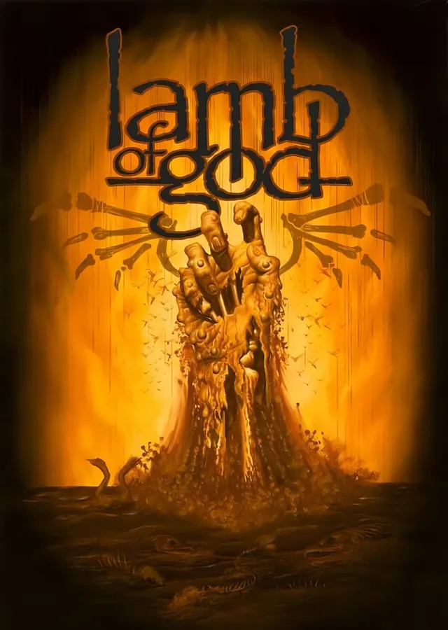 Lamb of God: Alevden Yükselen Eller metal tablo