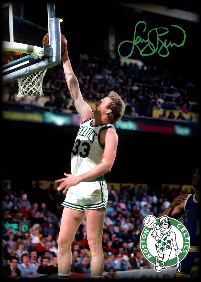 Larry Bird - Boston Celtics metal tablo