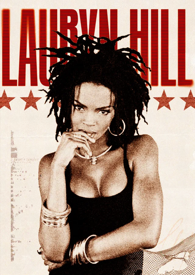 Lauryn Hill - Kırmızı Yıldızlar metal tablo