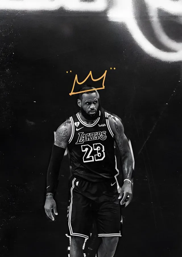 LeBron James: Taçlı Kral metal tablo