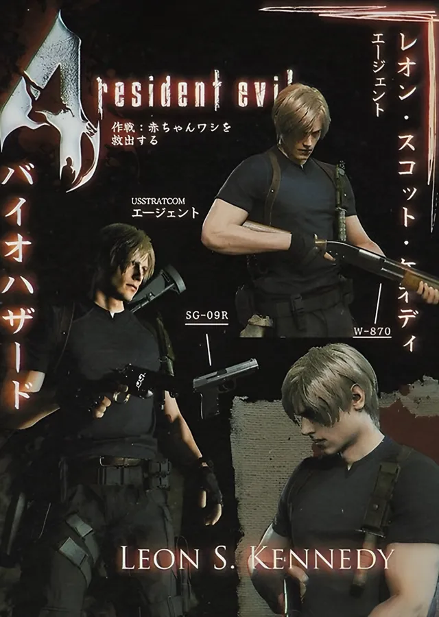Leon S. Kennedy Ajan Dosyası metal tablo